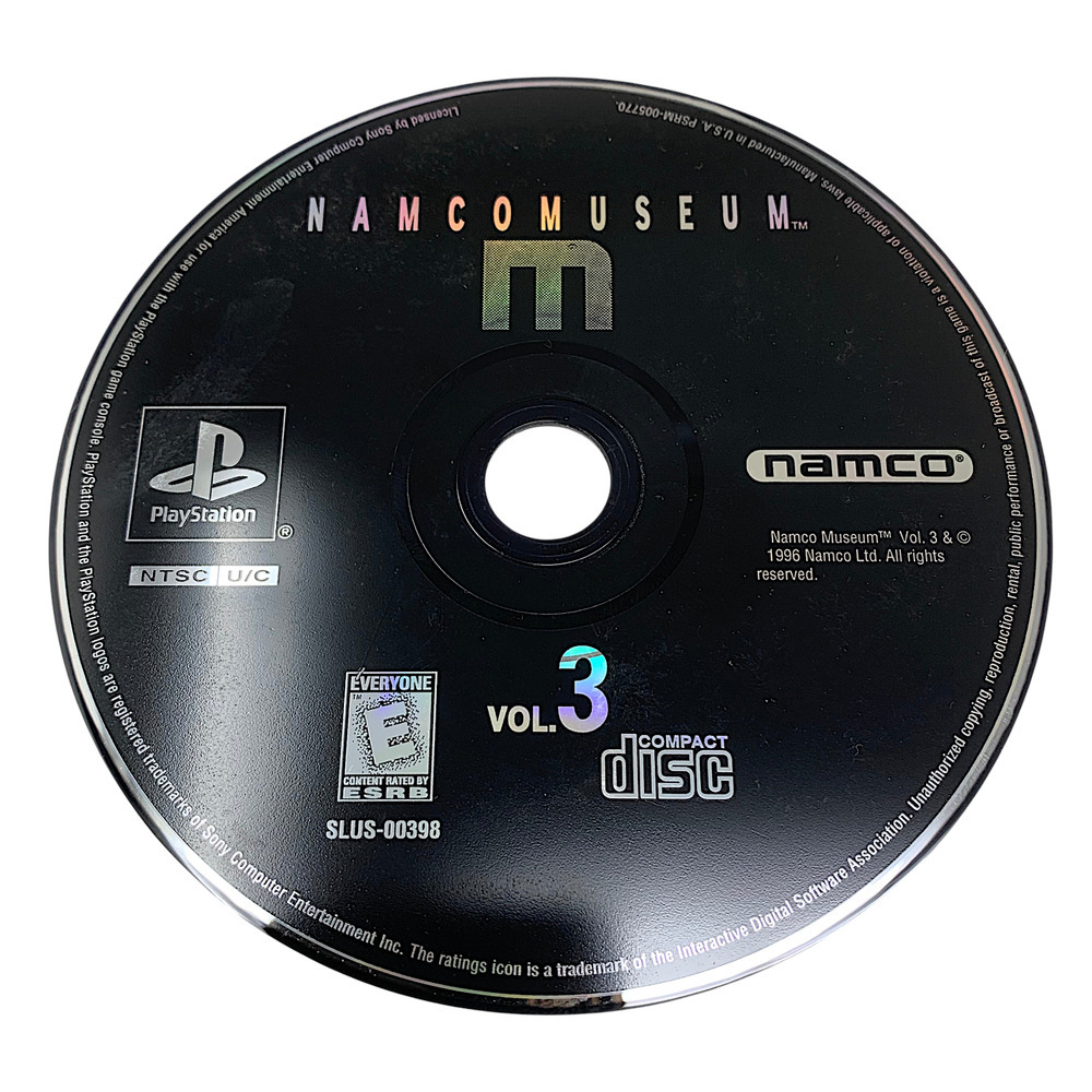 Vintage 1996 Namco Museum Vol. 3 Sony PlayStation 1 PS1 Greatest Hits Tested - Picture 3 of 8